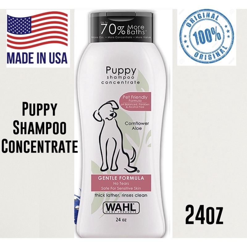 Wahl 🇺🇸 🇺🇸 PUPPY shampoo concentrate 100 natural ingredients 24oz