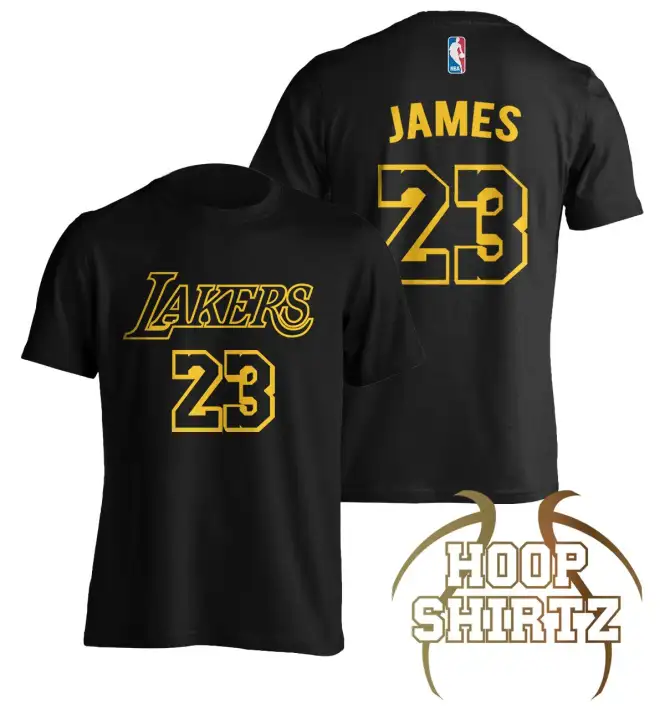 lebron james lakers black t shirt