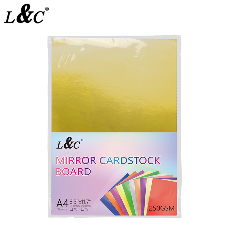 【PH Ready Stock】L&C 250gsm Metallic Foil Cardstock Paper for Crafting