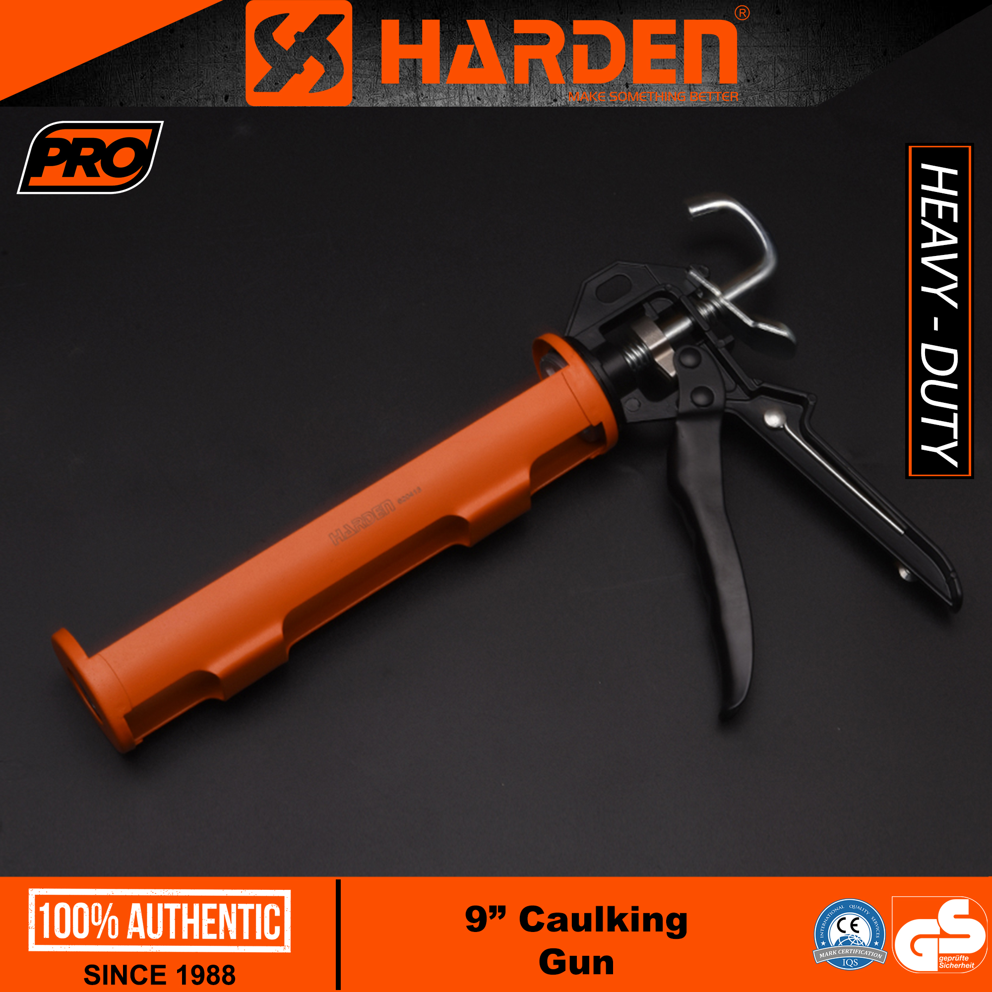 Harden 620413 9" Caulking Gun (PROFESSIONAL) Silicone Sealant Gun Heavy