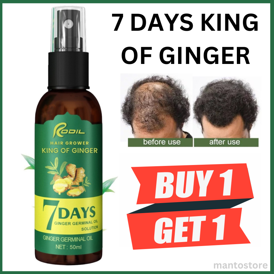 RODIL Hair Growth 7 Days Ginger King Hair Growth Essence Oil AntiHair Loss Hair Care Essential