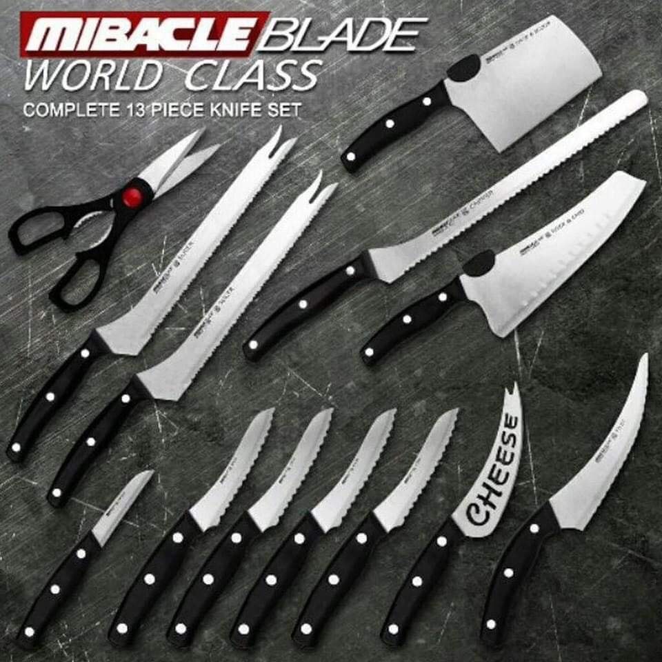 13PCS MIRACLE BLADE KNIFE SET Lazada PH