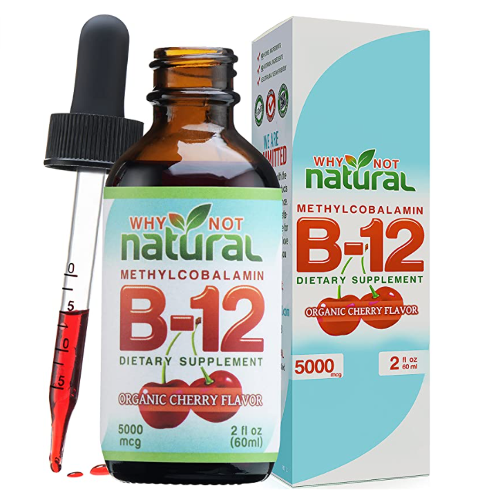 Why Not Natural Organic Vitamin B12 Liquid 60ml Sublingual Extra