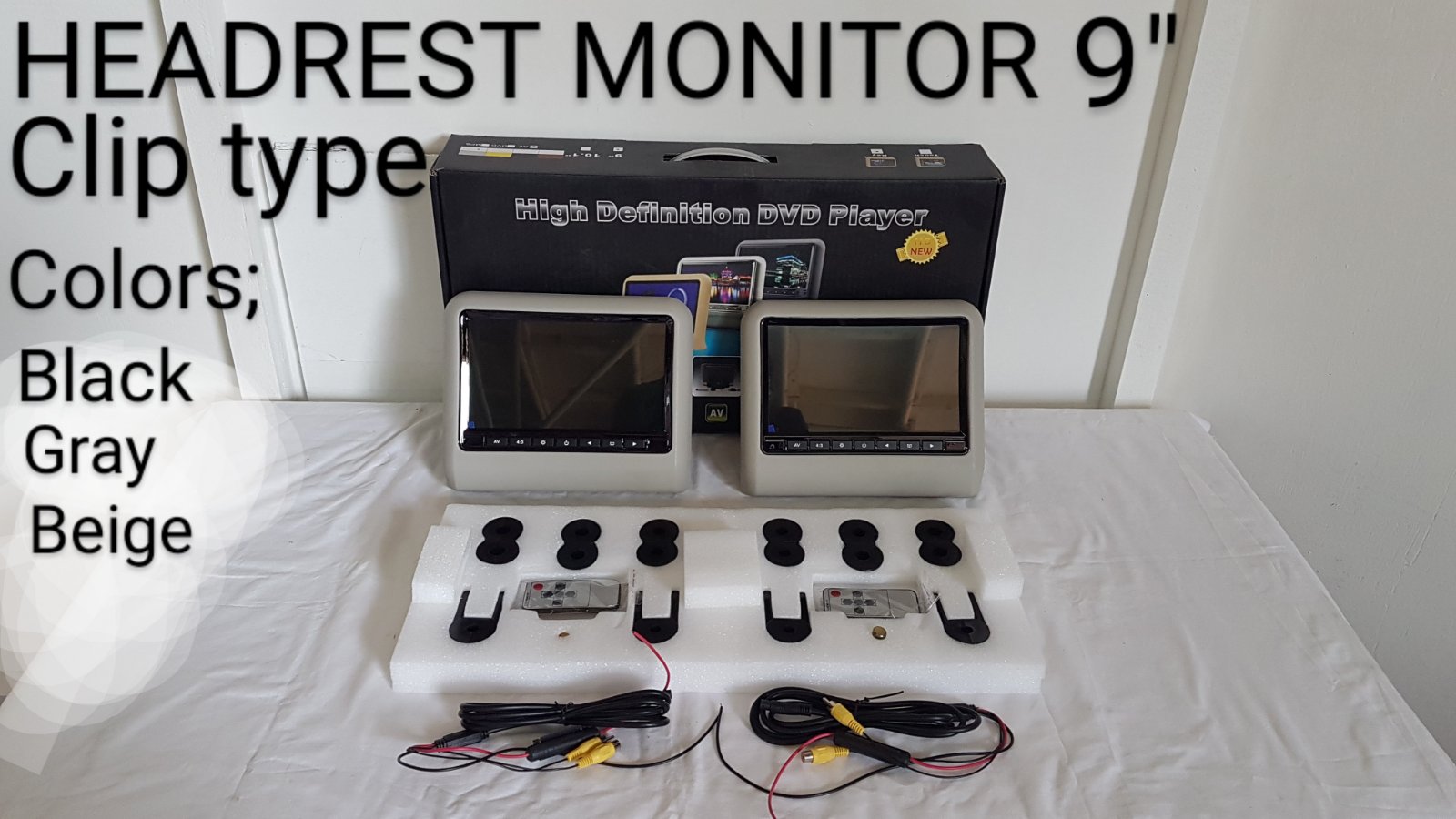 EXTERNAL HEADREST MONITOR 9 INCHES BEIGE Lazada PH