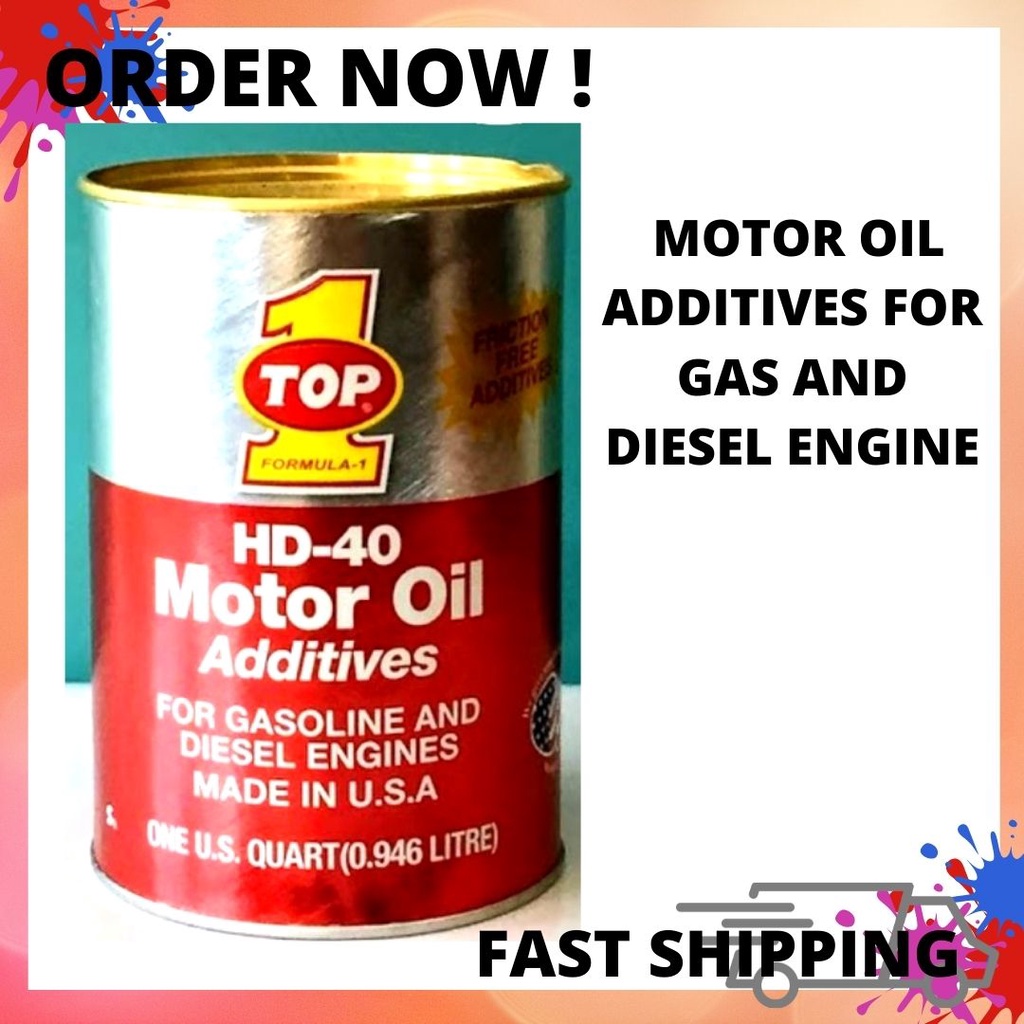 Top1 HD40 MOTOR OIL ADDITIVES FOR GAS AND DIESEL ENGINE Lazada PH