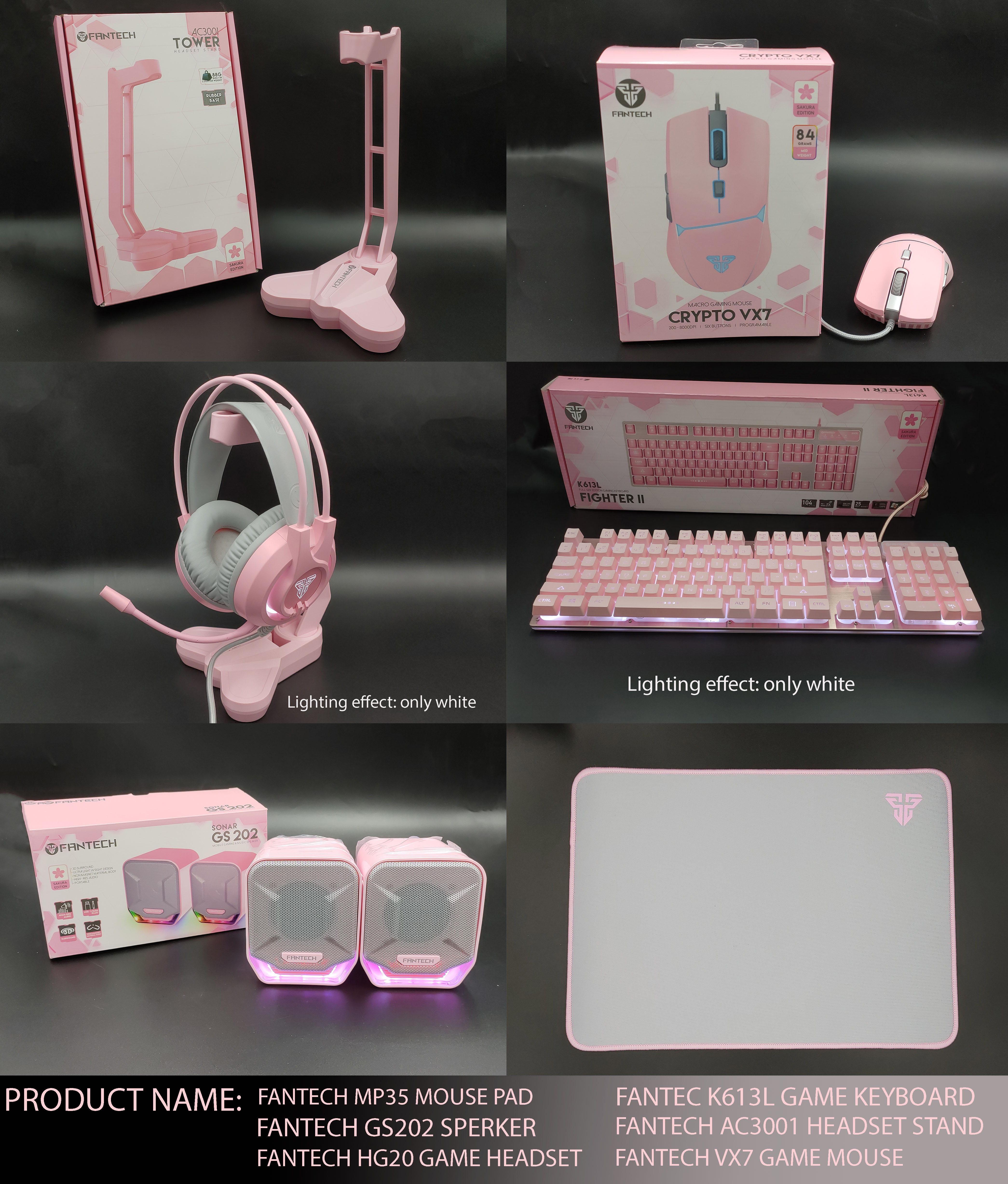 FANTECH Game Set (Pink) | Lazada PH