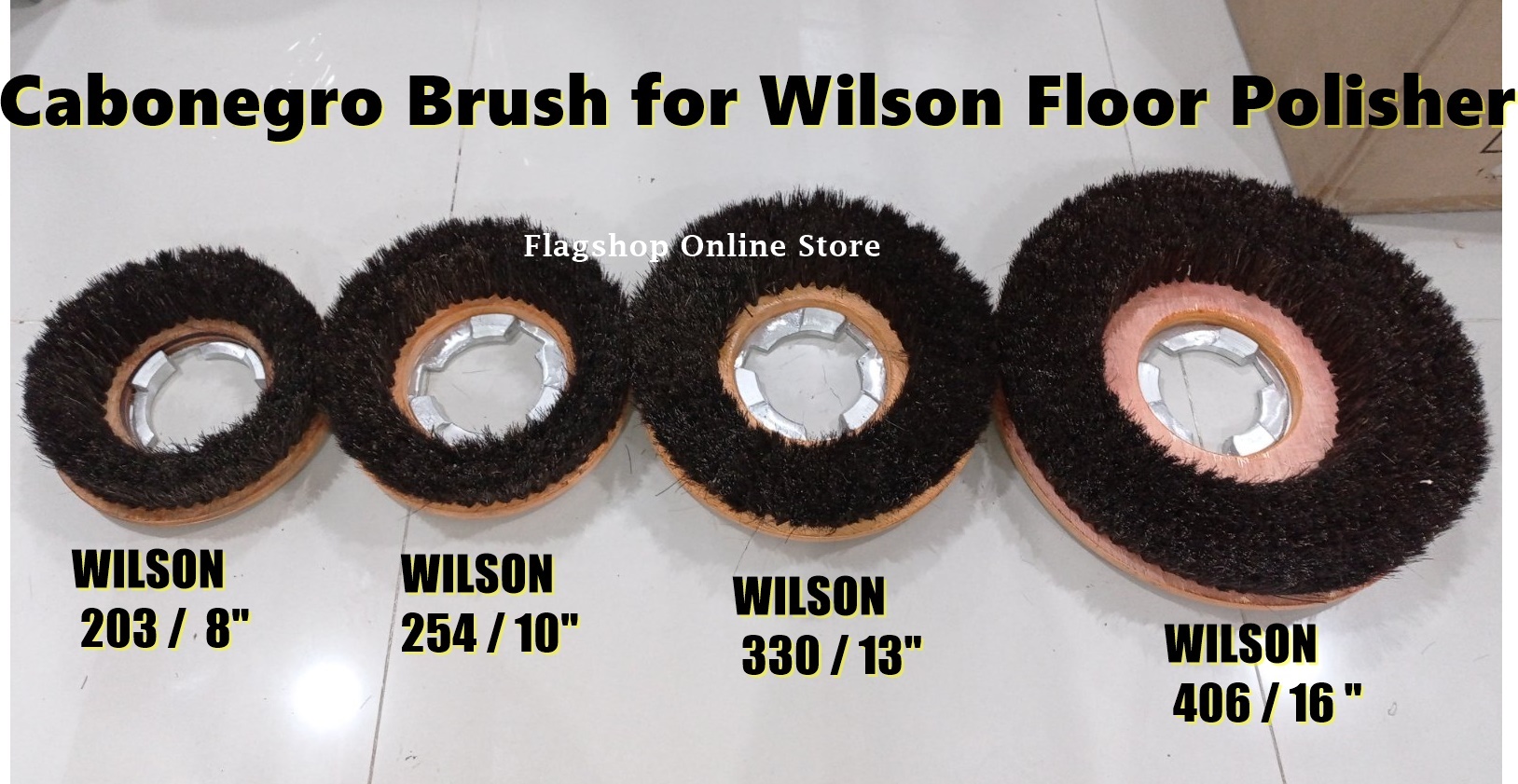 WILSON Floor Polisher Brush WITH Bracket Included (Cabo Negro) Lazada PH