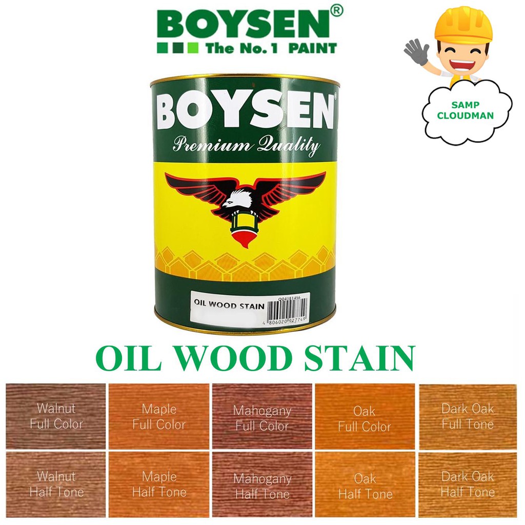 ☆Boysen Oil Wood Stain Quart Size 1 Liter Walnut Maple Mahogany