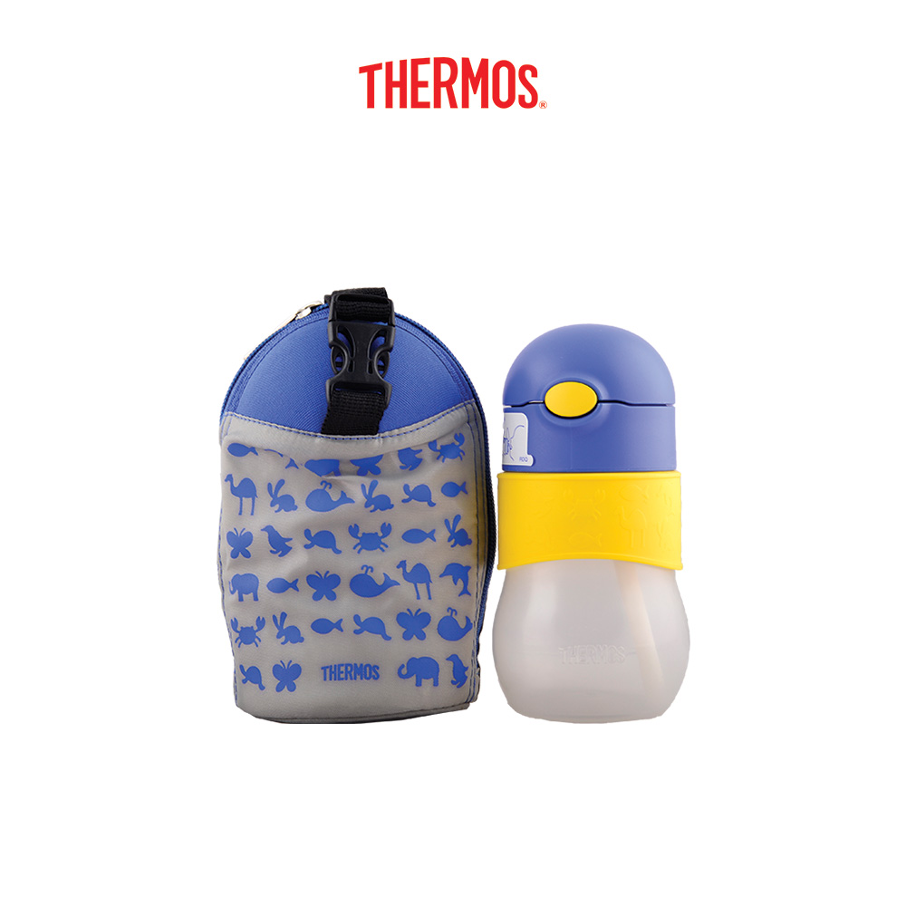 Thermos® RDQ340F Plastic Leak Proof Baby Bottle w/ Pouch 340ml Lazada PH