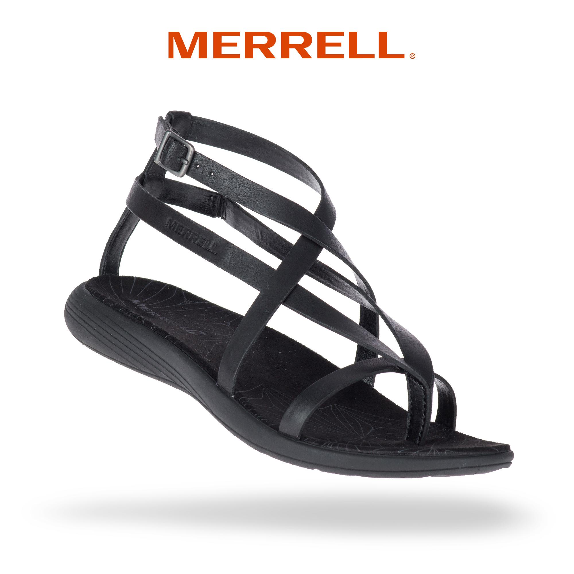 merrell womens sandals black