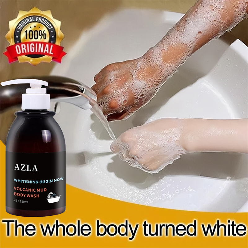 Original AZLA Volcanic Mud Body Wash Shower 250ml Whole Body Care Fast