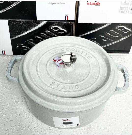 France Zwilling cast iron pot Staub enamel pot 3 colors, multi purpose pot, non stick pot