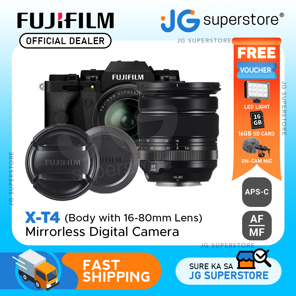 FUJIFILM XT4 Mirrorless Digital Camera with 1680mm Lens (Black) JG