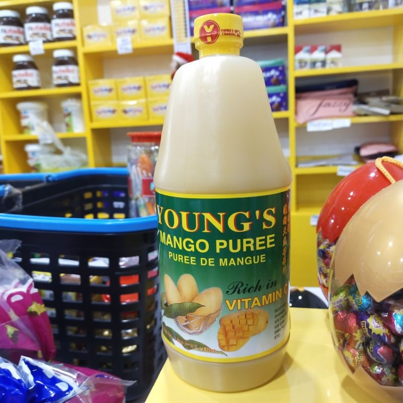 Young's Mango Puree 1 Liter Mango Juice Drink Fruit Puree Fruit Juice