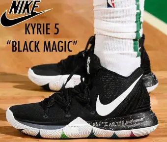 kyrie 5 black magic on feet