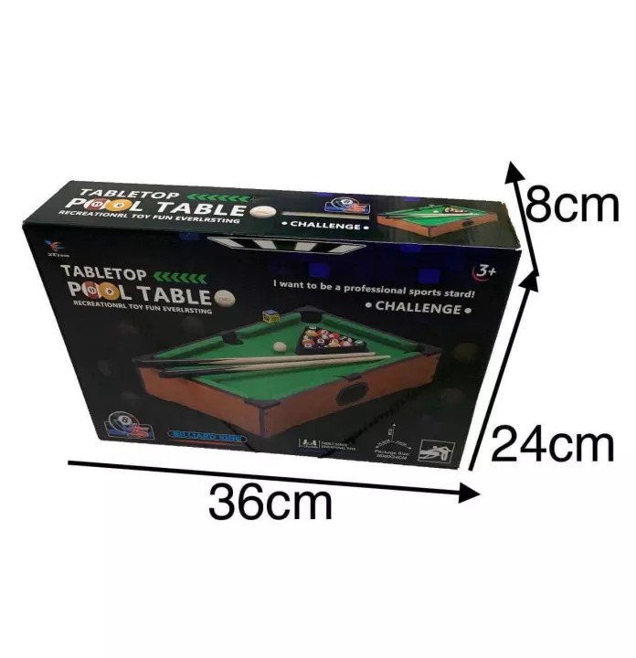 Billiard Snooker Game Mini Wooden Table Top Pool Billiard Table Top