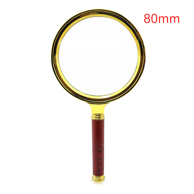 UNI 🔥Ready Stock🔥Portable Magnifying Glass 10X Handheld 60/70/80/90/100mm Portable Magnifier