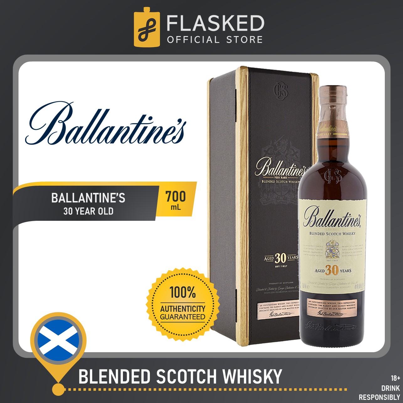 Ballantines 30 Year Old Blended Scotch Whisky 700mL Lazada PH