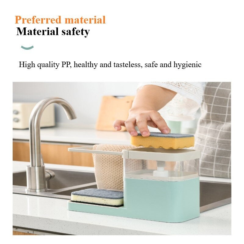 Kitchen Dishwashing Liquid Press Outlet Box Wipe Arrangement Rack