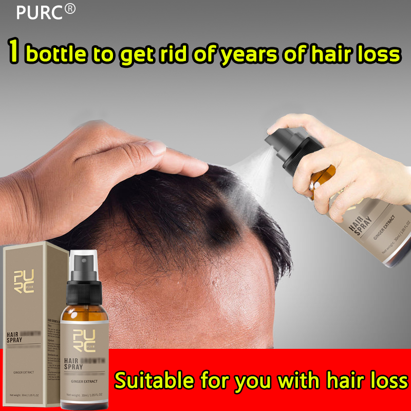 Gambar PURC Hair Growth Spray 30ML Fast Powerful Hair Grower Hair Care 100% Pure Natural Treatment Hair Loss Hair Grower for Men and Women hair grower for men original ?purc hair growth serum purc hair growth oil purc hair grower purc hair growth serum original