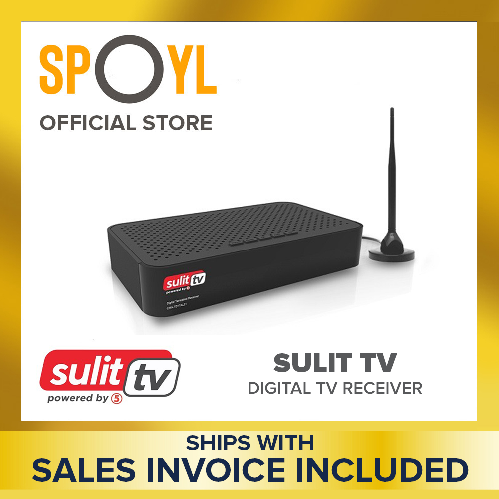 Sulit TV Digibox Powered by TV5 , Digital TV Receiver Box With Remote Spoyl store Lazada PH
