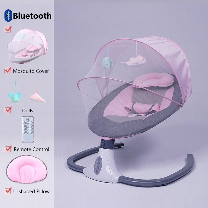 Baby Electric Rocking Chair Smart Bluetooth Electric Crib Baby Cradle