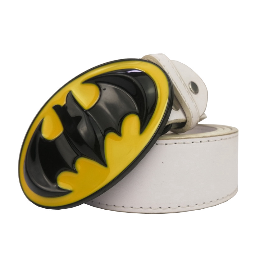 Buckle-Down Batman Hundehalsband – Lizenziertes Sicherheitsgurt-Halsband In Schwarz/gelb