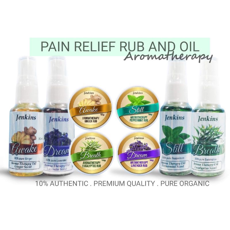 Premium Quality Aromatherapy Pain Relief Rubs and Oil Menthol Massage