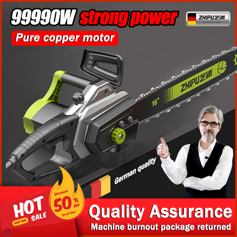 Original from Germany PUZHI Electric chainsaw 9990w12 inch Pure copper