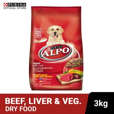 ALPO Beef, Liver & Vegetable Adult Dry Dog Food 3Kg