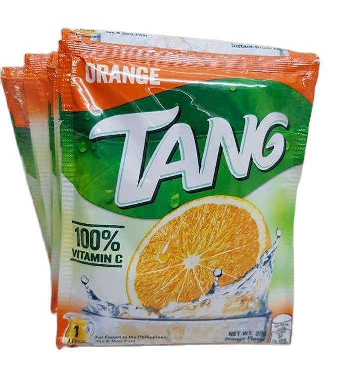 Tang Powdered Juice 100% Vitamin C - Orange Flavor (12 Packs X 20 Grams 