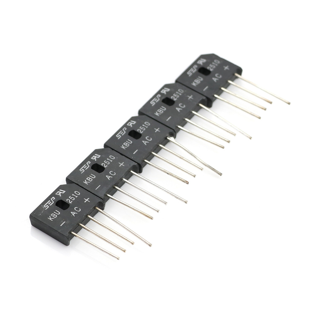 EVAN  5Pcs 25A 1000V Diode Bridge Rectifier KBU2510