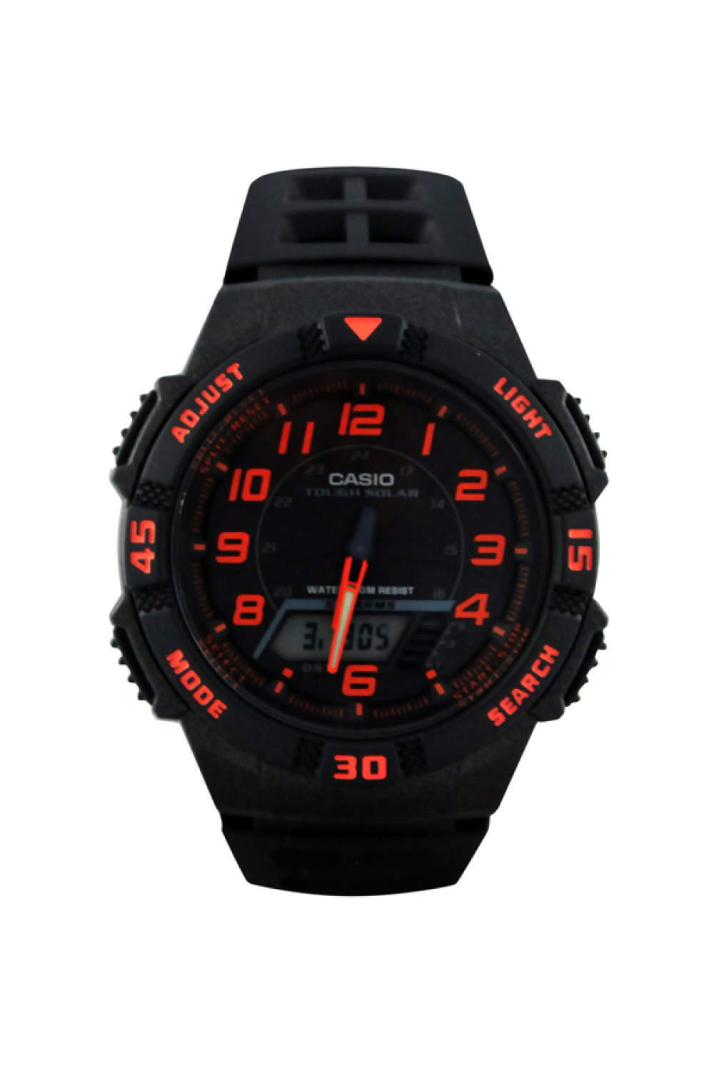 casio unisex black resin strap watch