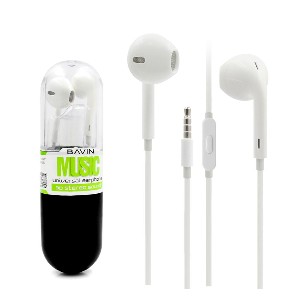 BAVIN HX820 universal earphone 3D 