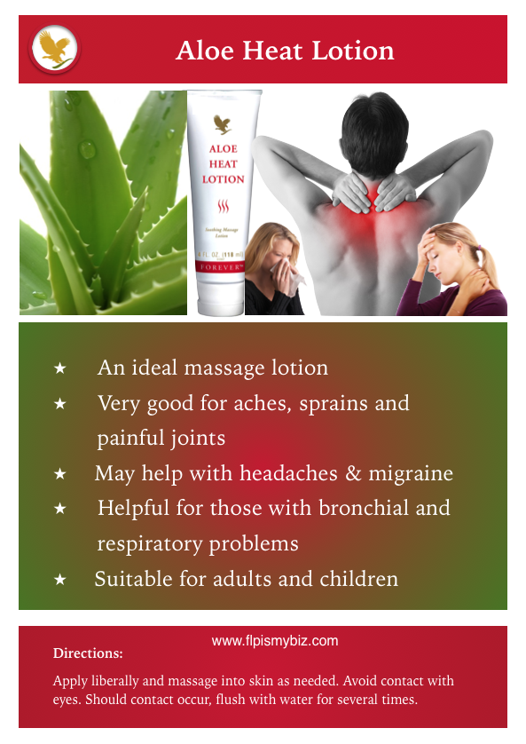 Forever Aloe Heat Lotion Soothing Massage Lotion | Lazada PH