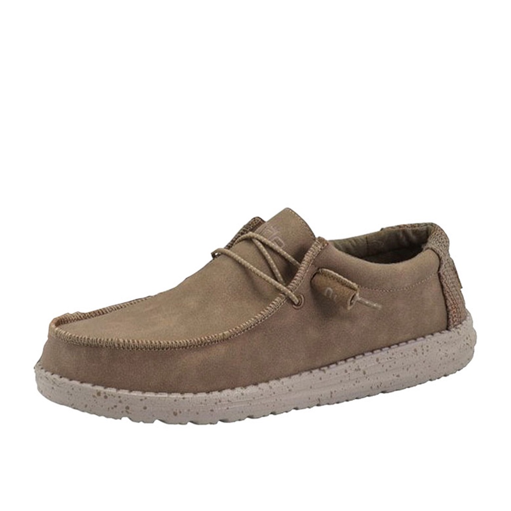 Hey Dude Wally Recycled Leather Nut Mens Shoes