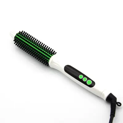 Professional Hair Dryer Brush 2in1 Hair Straightener Curler Comb Electric Blow Dryer With Comb Hair Brush Roller Styler