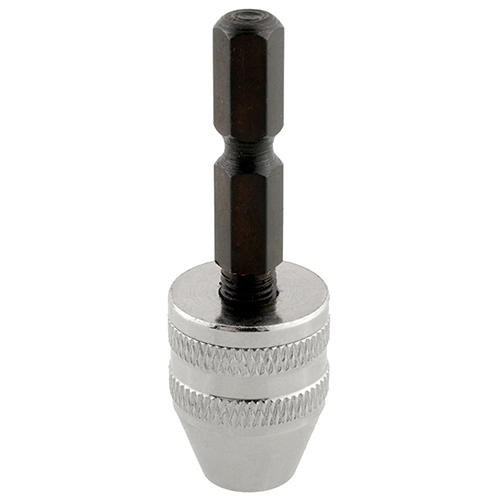 Farfi 6mm 1/4 Inch Keyless Drill Chuck Adapter Silver Color Brick Rotary Tool Drill