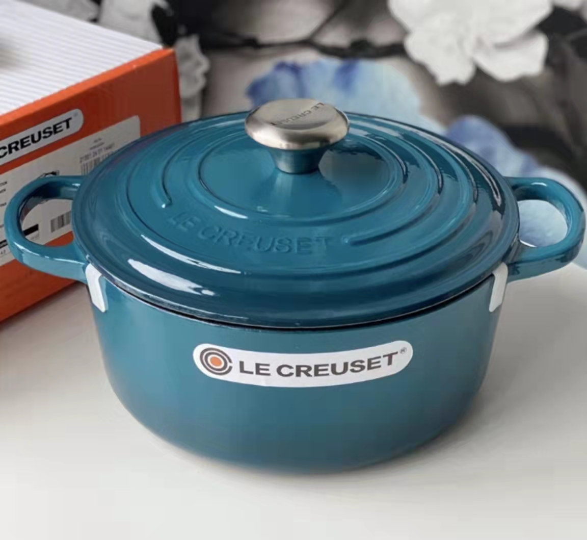 LE CREUSET enamel cast iron pot 24cm round multi-purpose pot | Lazada PH