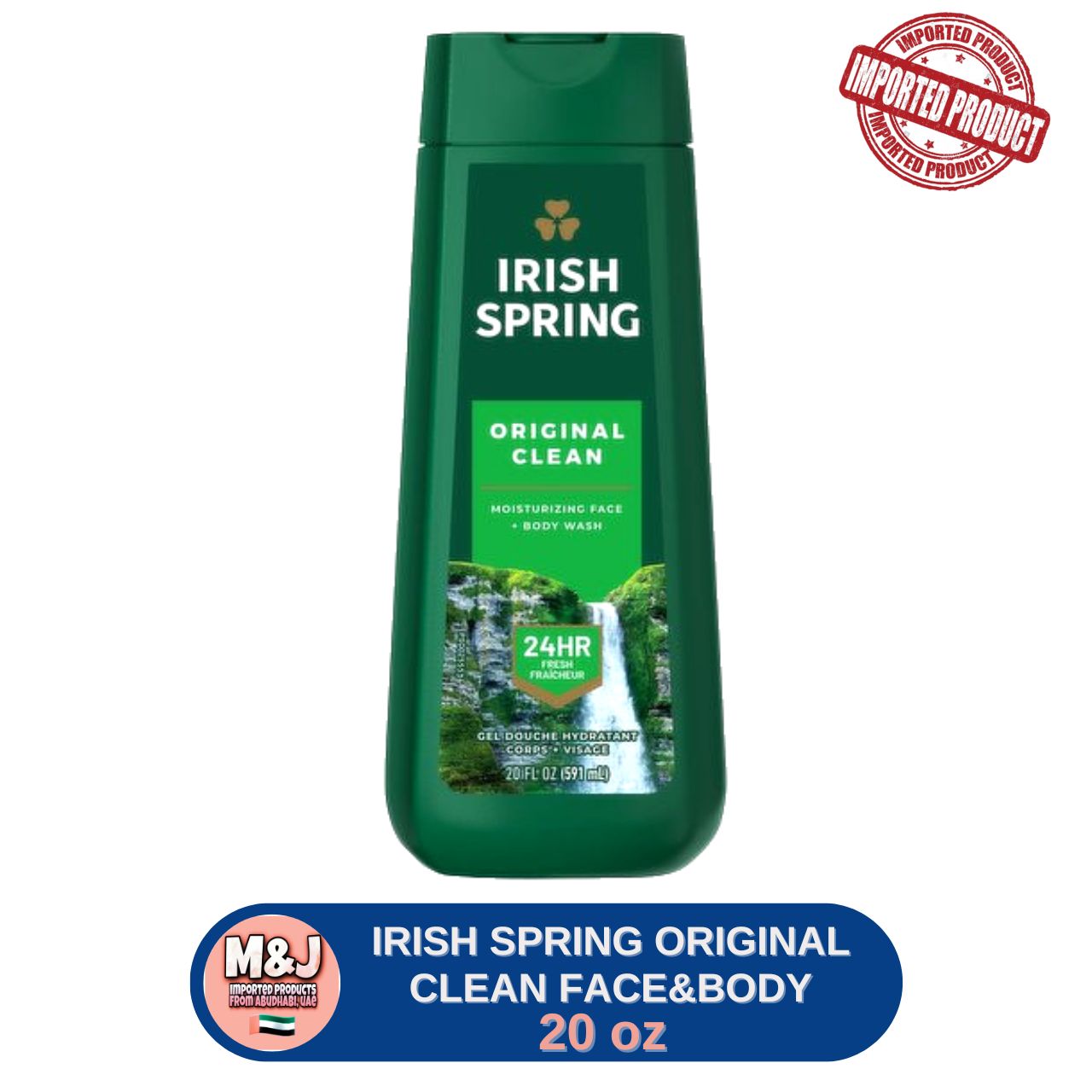 NEW! IRISH SPRING, Original Clean & Moisture Blast, Moisturizing Face