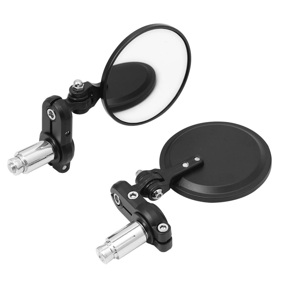 Motorcycle Round 7/8 Handle Bar End Mirrors Side Mirror For Motorcycle
