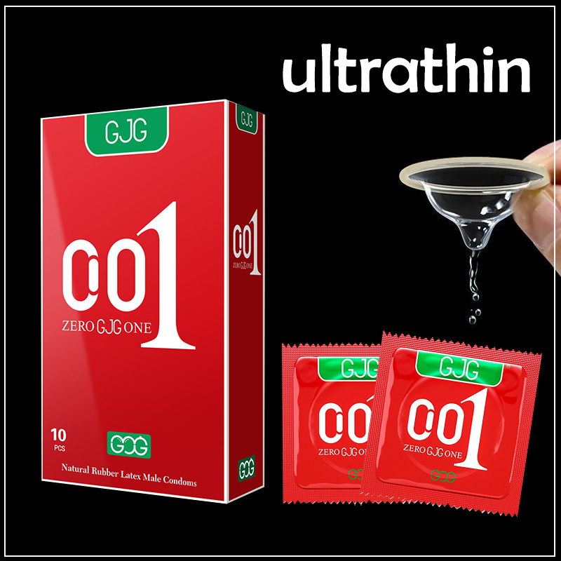 GJG Ultra Thin Condom 001 Thinner Ultra Thin Latex Condoms Hyaluronic