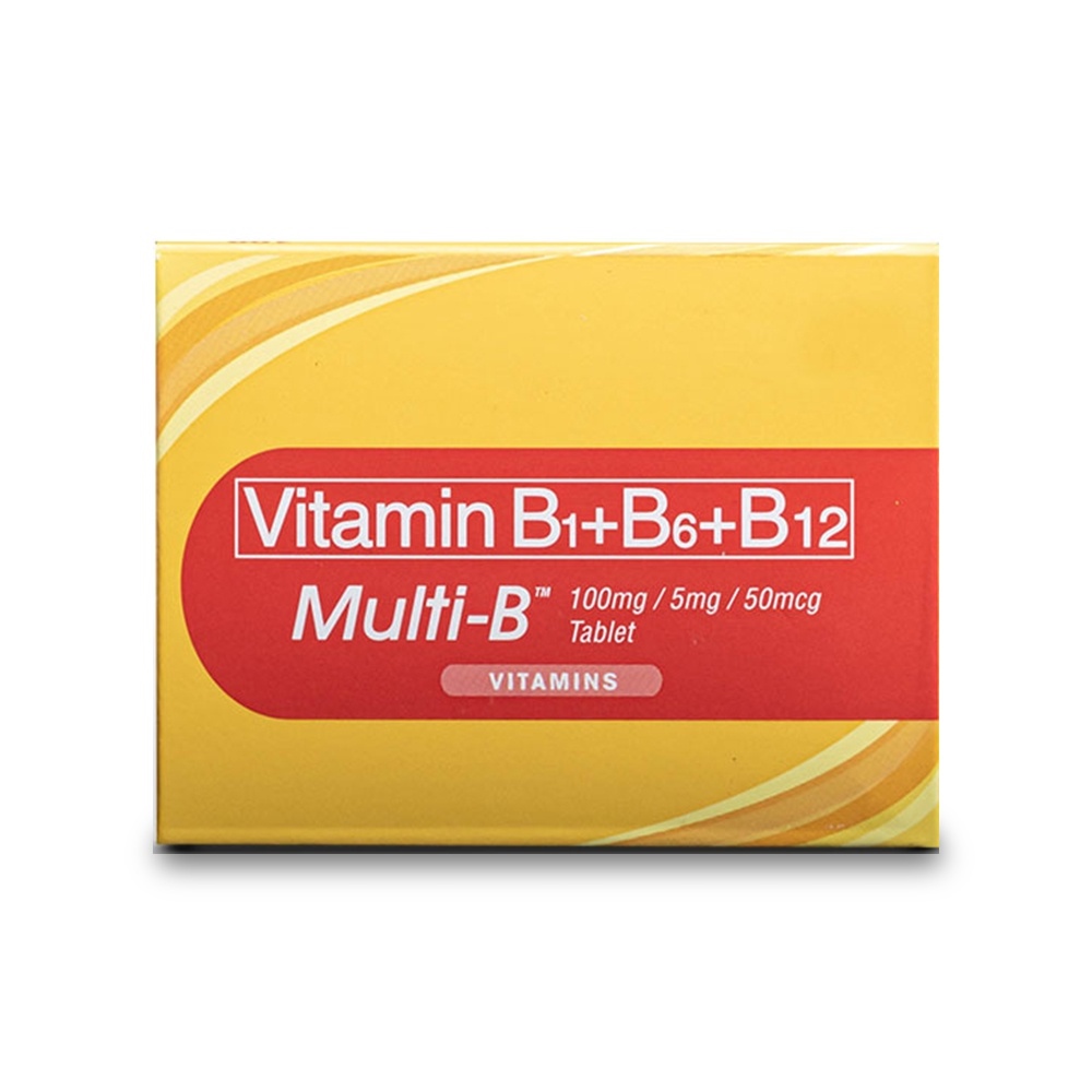 United Home MultiB Vitamin B Complex (B1 B6 B12) 100 tablets (For