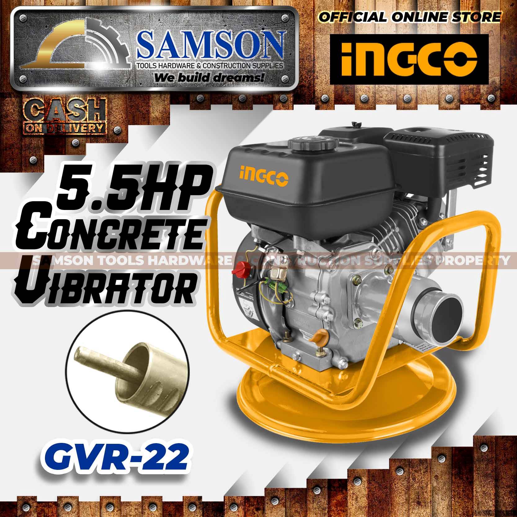 INGCO 4.0Kw 5.5HP Gasoline Concrete Vibrator Hex Type (GVR22) *SAMSON TOOLS* Lazada PH