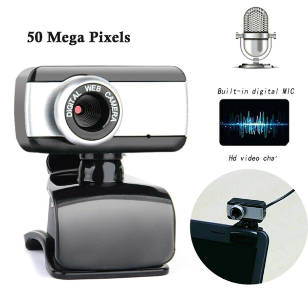Greenwind Webcam Máy Tính USB 2.0 Xoay Được Có Micro, Máy Tính Kỹ Thuật Số HD Video Camera