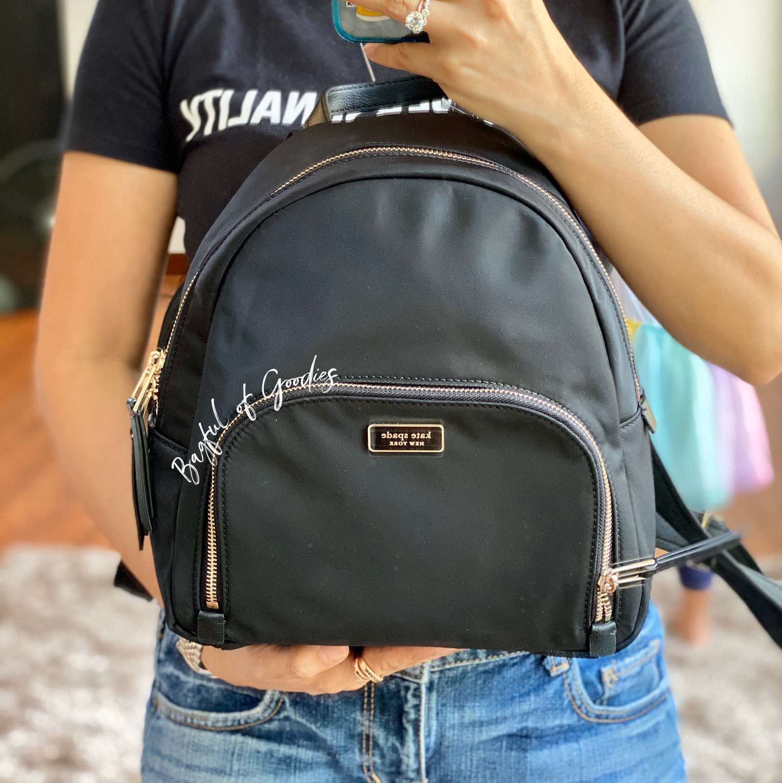 Authentic Kate Spade Dawn Medium Backpack Nylon BLACK | Lazada PH