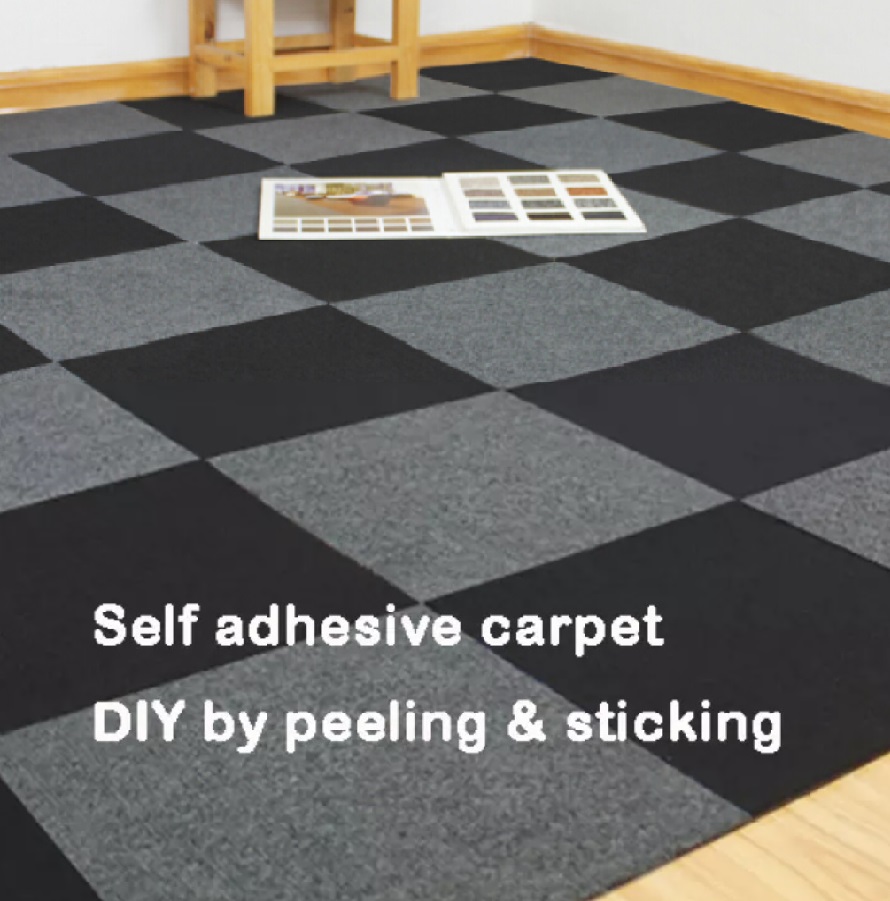 (50pcs) 30X30CM Self Adhesive Carpet Tiles DIY Carpet Floor Tiles