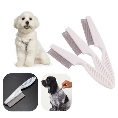 Pet Dog Hair Grooming Comb Cleaning Comb Brush Puppy Cat Dog Stainless Comb Large 18.5cm Pet Accessories
