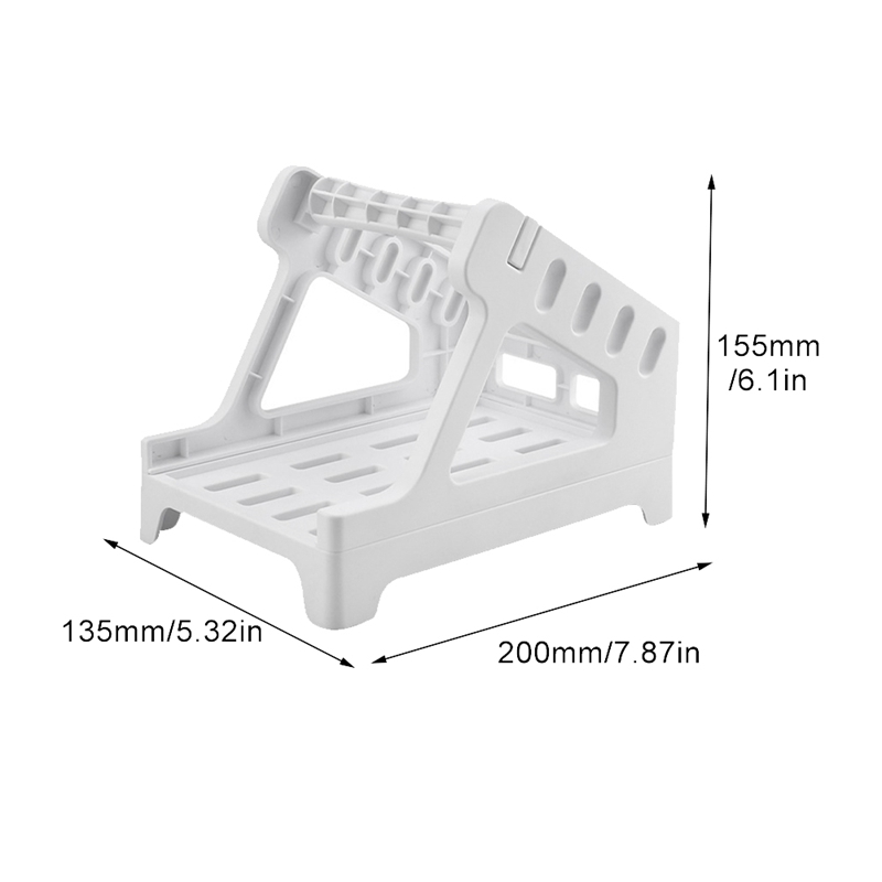 2PCS Universal Rolls Fanfold Stand Desktop Printer Thermal Label Holder Storage Replacement for Home Office School White