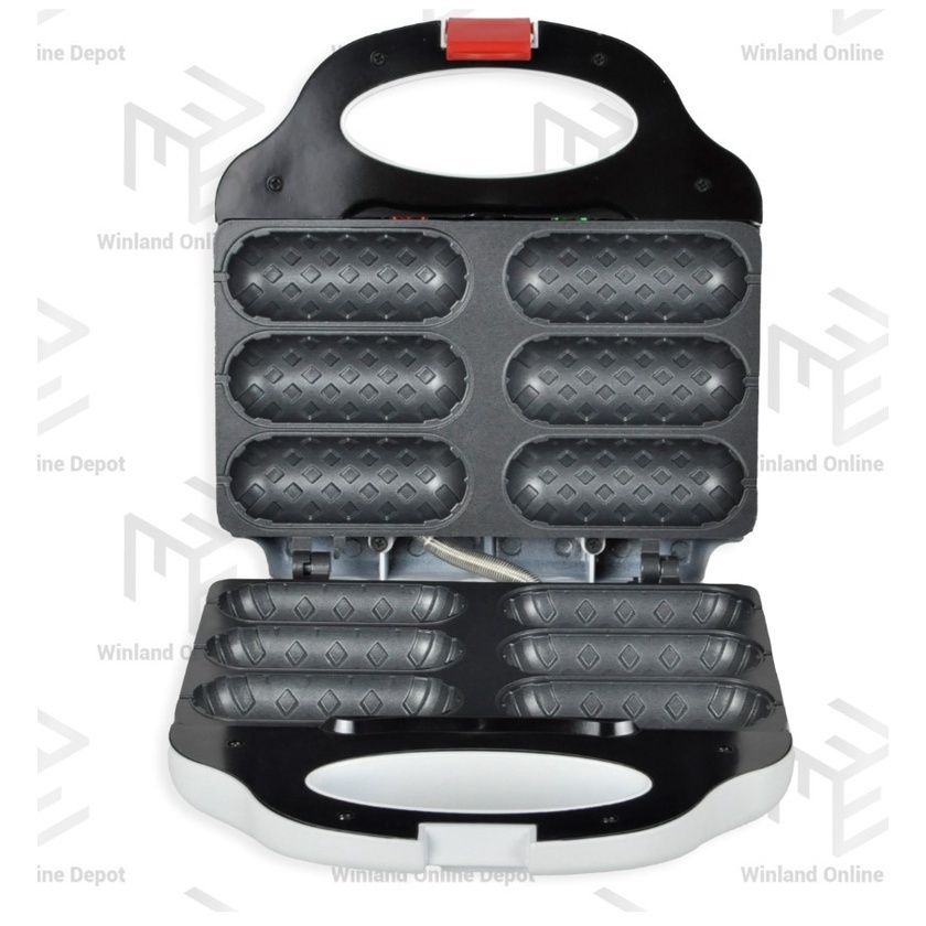 Hanabishi Original Sandwich Maker HSM50H 6 piece Hotdog Waffle Maker